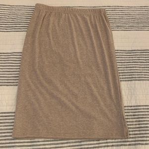 Oatmeal sweater midi skirt